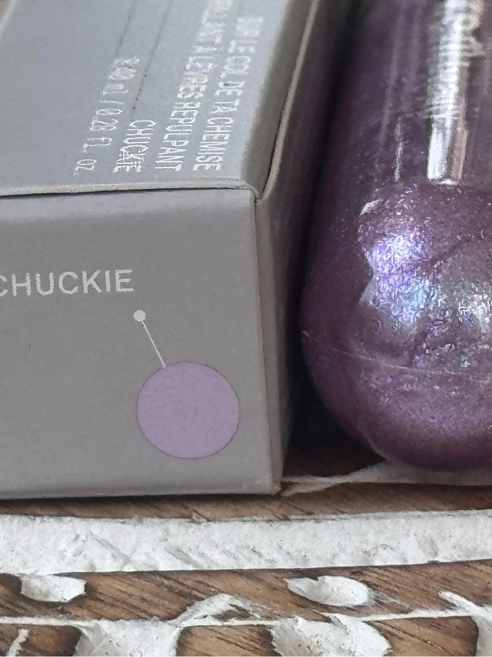 REM Beauty On Your Collar Plumping Lip Gloss Chuckie Iridescent Lavender